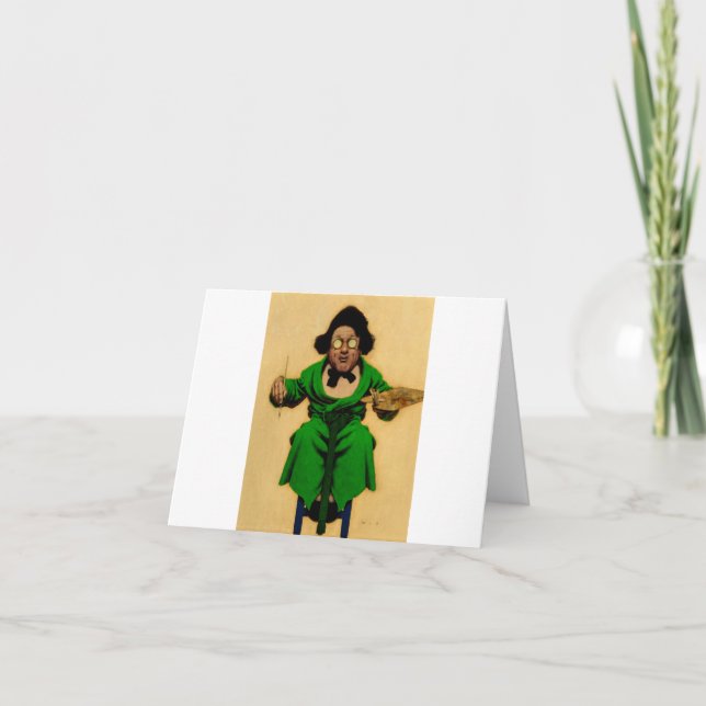 Cartão De Agradecimento A Dark Futurist, 1923, por Maxfield Parrish (Frente)