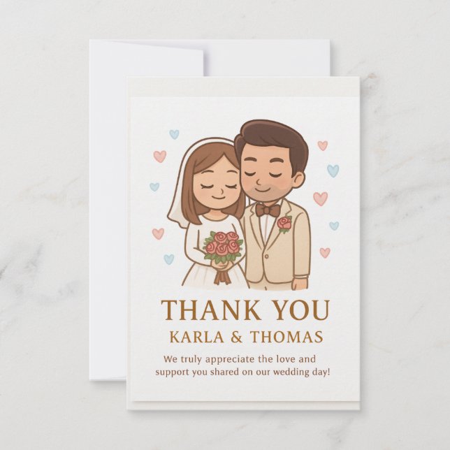 Cartão De Agradecimento A Dream of Love (Frente)