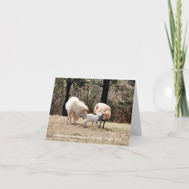 Cartão De Agradecimento A Família Feliz (Frente)