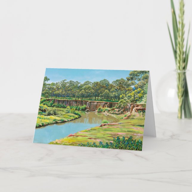 Cartão De Agradecimento A Glória Tranquila dos Cliff - Werribee Sul (Frente)