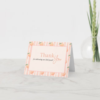 Cartão De Agradecimento A Little Peach Folded Thank You Card