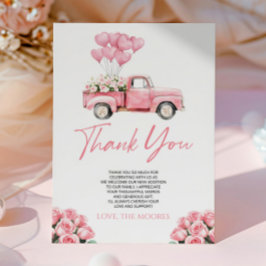 Cartão De Agradecimento A Little Sweetheart Valentine's Day Baby Shower