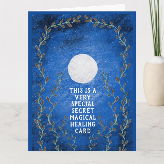 Cartão De Agradecimento A noite de lua mágica espiritual e secreta vai fic (Frente)