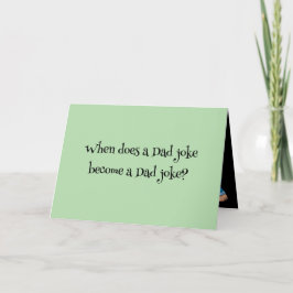 Cartão De Agradecimento A piada do pai torna-se uma piada do pai - Dia de