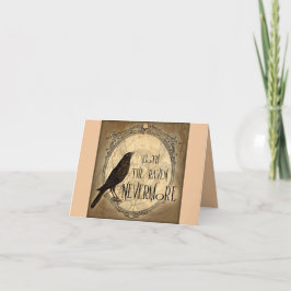 Cartão De Agradecimento A placa Raven