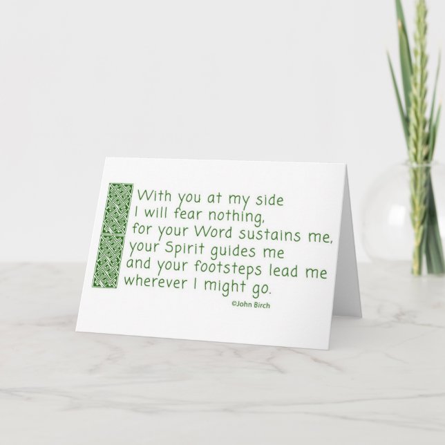 Cartão De Agradecimento A prayer of thankfulness (Frente)