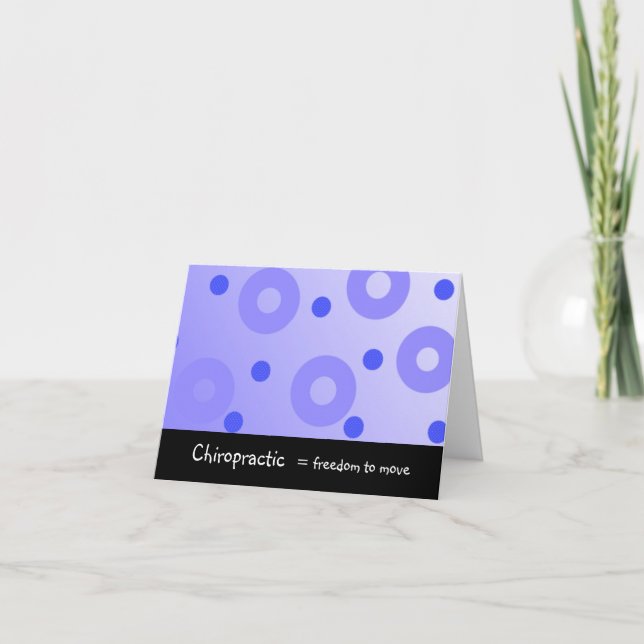Cartão De Agradecimento A quiroterapia iguala a liberdade para mover-se (Frente)