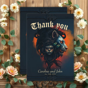 Cartão De Agradecimento A simbiose da força e graça