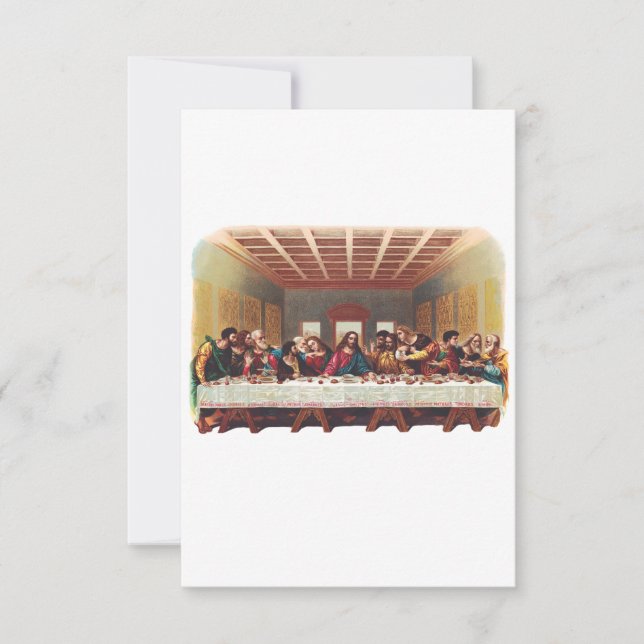 Cartão De Agradecimento A Última Ceia (Frente)