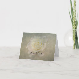 Cartão De Agradecimento A Vintage Rose Romance Thank-You