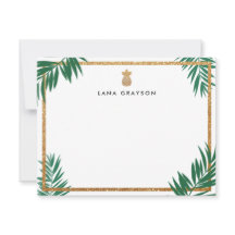 Abacaxi Dourado de Falhas Brancas Personalizado