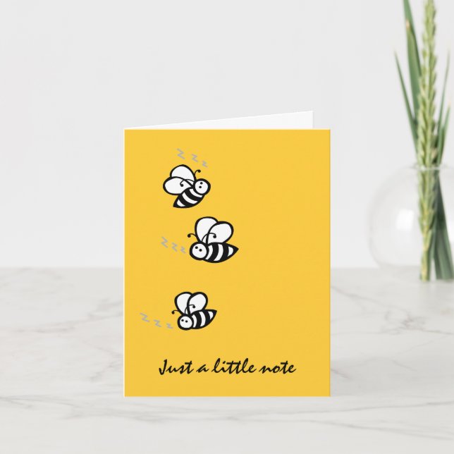 Cartão De Agradecimento Abelhas de zumbido (Frente)
