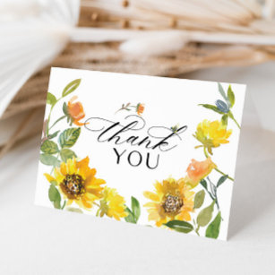 Cartão De Agradecimento Abelhas Sunny Sunny Amarelas Elegantes Obrigado