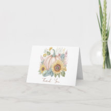 Abóbora pastel e floral boho personalizado