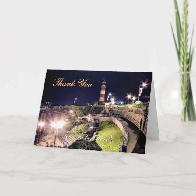 Cartão De Agradecimento Abordagem Hoe Torre de Smeaton - Obrigado (Frente)