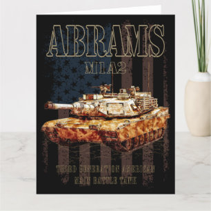 Cartão De Agradecimento Abrams M1A2 MBT Estados Unidos Principal Tanque de