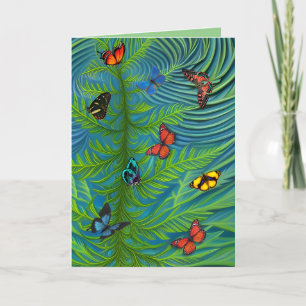 Cartão De Agradecimento Abstrato Little Daisy Garden