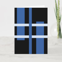 Abstrato Moderna Linhas de Arte Azul Preto