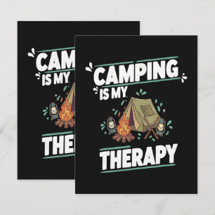 Cartão De Agradecimento Acampamento É Minha Terapia Para O Ar Livre