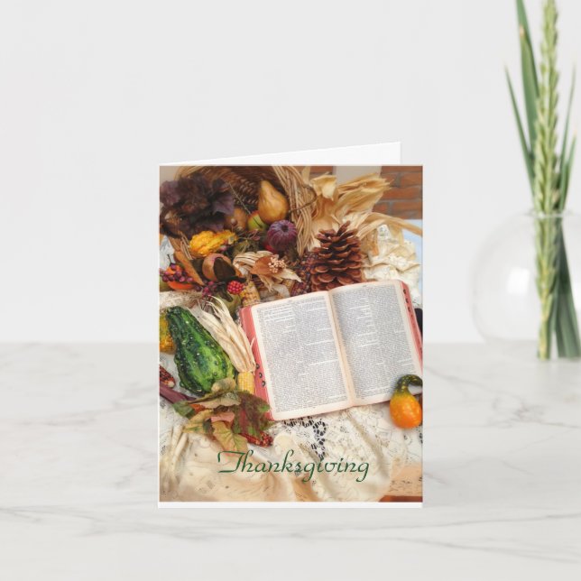 Cartão De Agradecimento Ação de Graças (Frente)