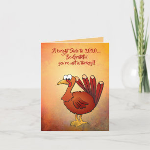 Cartão De Agradecimento Ação de Graças à Turquia 20 gratidão 1