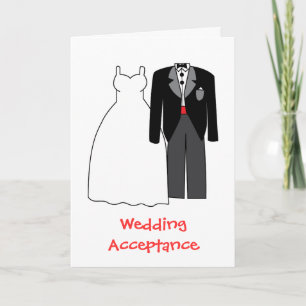 Cartão De Agradecimento Aceitação de casamento Noiva e Noivo