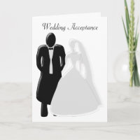 Aceitação de Casamento Preto e Branco