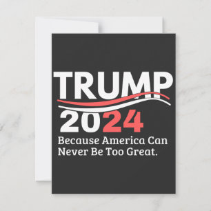 Cartão De Agradecimento adesivo trump 2024