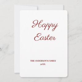 Cartão De Agradecimento adicionar páscoa de texto simples