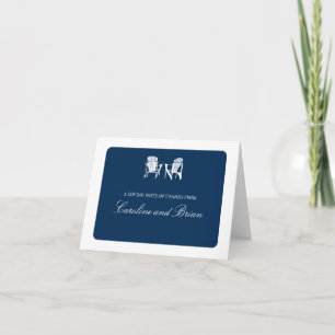 Cartão De Agradecimento Adirondack Chairs Obrigado