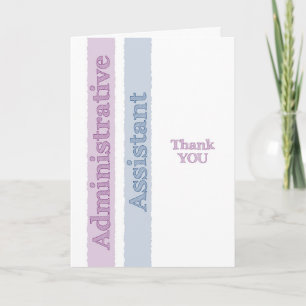 Cartão De Agradecimento Administrative Assistant Thank You Card