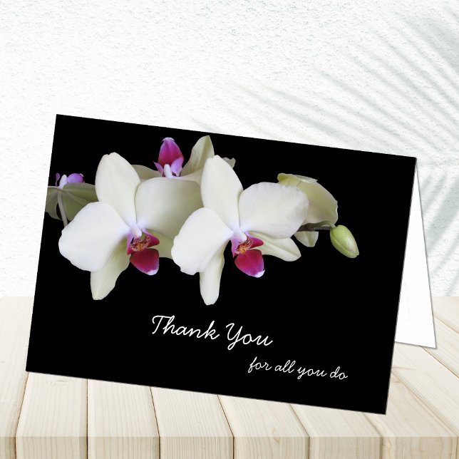 Cartão De Agradecimento Administrative Professionals Day Card -- Orchids (Criador carregado)