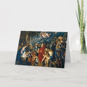 Cartão De Agradecimento Adoração dos Magos Peter Paul Rubens