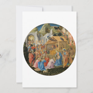 Cartão De Agradecimento Adoração dos Magos por Fra Angelico e Filippo
