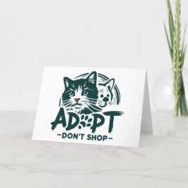 Cartão De Agradecimento Adotar não comprar 1