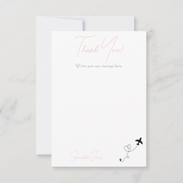 Cartão De Agradecimento Adventure Begins College Graduation Party (Frente)