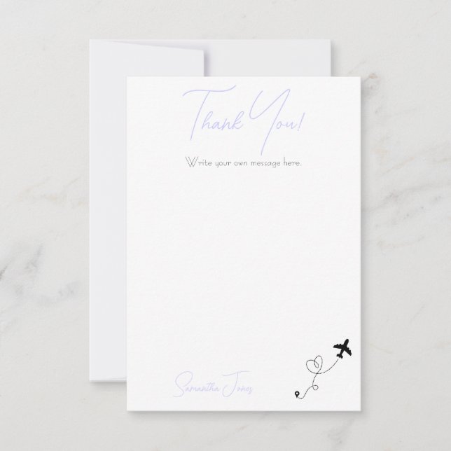 Cartão De Agradecimento Adventure Begins College Graduation Party (Frente)