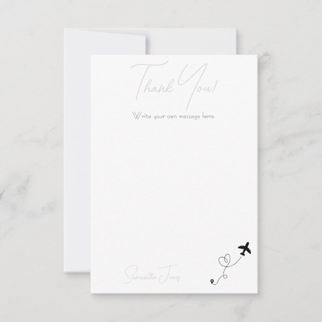 Cartão De Agradecimento Adventure Begins College Graduation Party (Frente)