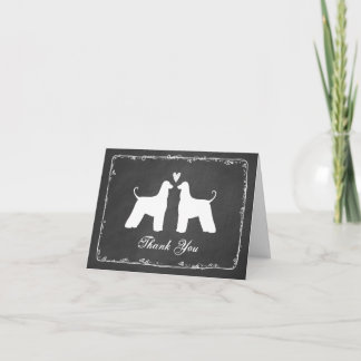 Cartão De Agradecimento Afghan Hounds Wedding Thank You