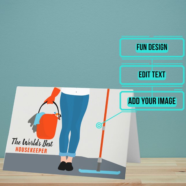 Cartão De Agradecimento Agregador (Show your housekeeper that you dearly appreciate him/her.)