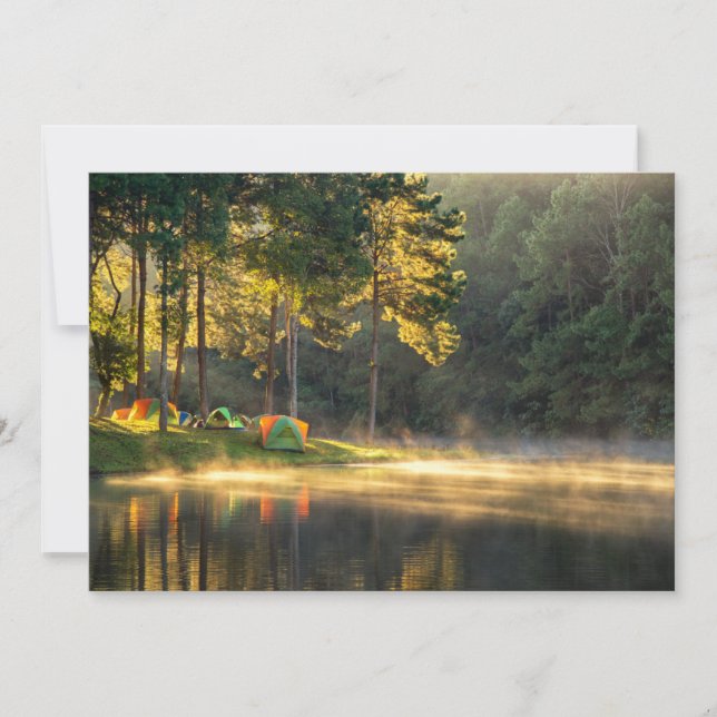 Cartão De Agradecimento Água | Lago de Meahongson, Tailândia (Frente)