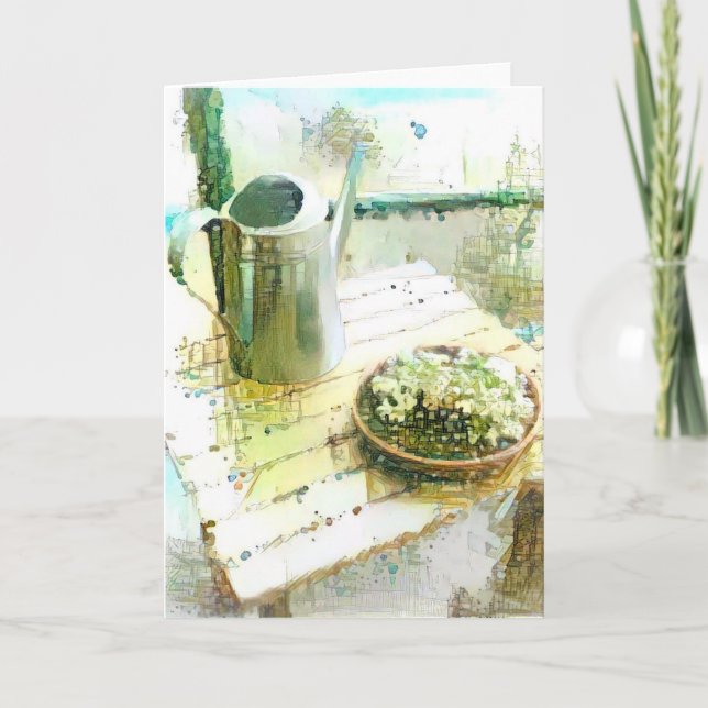 Cartão De Agradecimento Água pode (Frente)