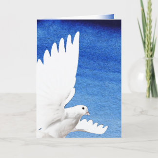 Cartão De Agradecimento Aguarela da pomba