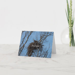 Cartão de agradecimento Águia Dupla Problemas