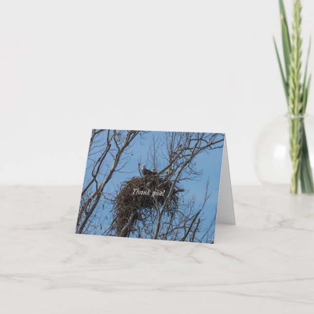 Cartão de agradecimento Águia Dupla Problemas (Frente)