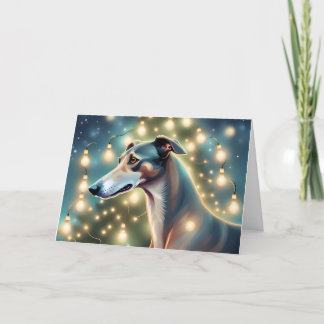 Cartão De Agradecimento AI Irs a Greyhound Christmas Card