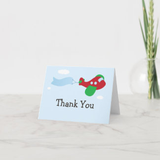 Cartão De Agradecimento Airplane Birthday Party Thank You Card