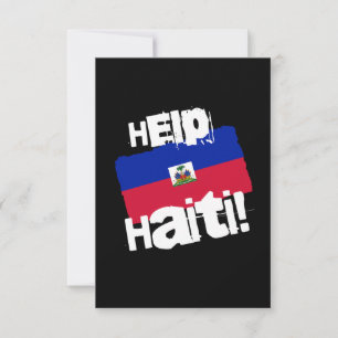 Cartão De Agradecimento Ajude o Haiti!