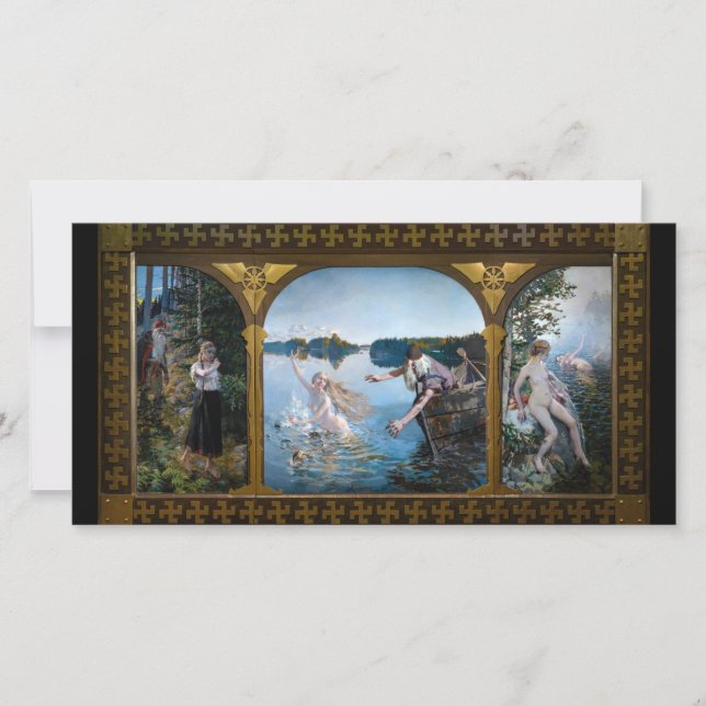 Cartão De Agradecimento Akseli Gallen-Kallela - Aino Triptych (Frente)
