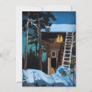 Cartão De Agradecimento Akseli Gallen-Kallela - Kalela no inverno